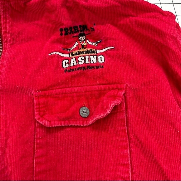 Marlboro sz large Casino Corduroy pull over jacket A48 - Picture 5 of 6